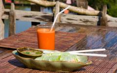 Морковен сок и вегетариански сарми